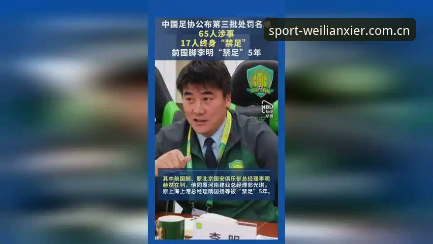 威廉希尔app下载最新版 中国足协第三批禁足名单深度解读:17人终身禁赛 vs 48人5年禁赛,谁在操控足球?